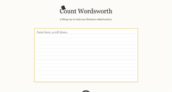 Desktop Screenshot of countwordsworth.com