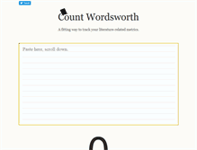 Tablet Screenshot of countwordsworth.com